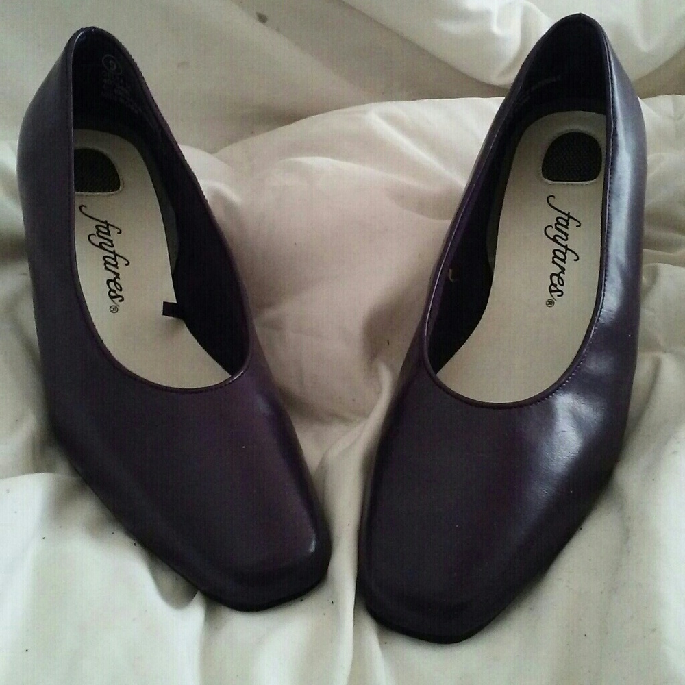 Dark purple heels
